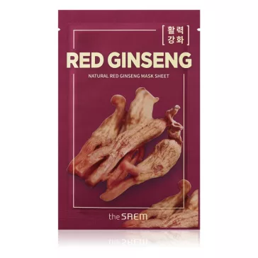   THE SAEM Natural öregedésgátló maszk vörös ginzeng kivonattal