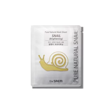   THE SAEM Pure Natural bőrvilágosító maszk csigamucin kivonattal