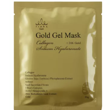   TIARA GOLD Gold prémium öregedésgátló hidrogél maszk 24 karátos arannyal és kollagénnel