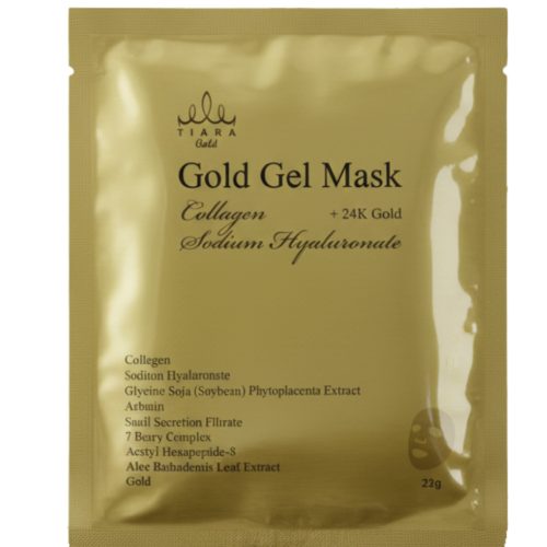 TIARA GOLD Gold prémium öregedésgátló hidrogél maszk 24 karátos arannyal és kollagénnel