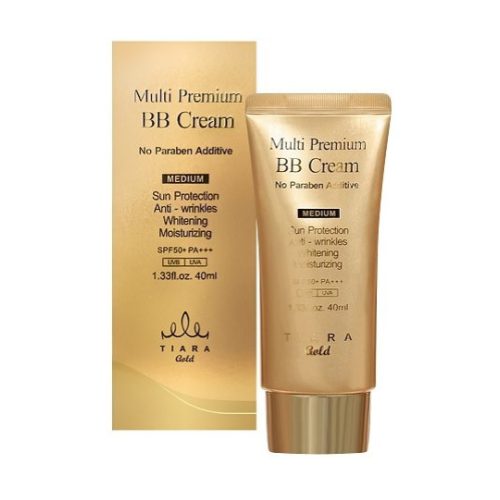 TIARA GOLD Multi Premium öregedésgátló BB krém bőrgyógyító hatóanyagokkal - Medium