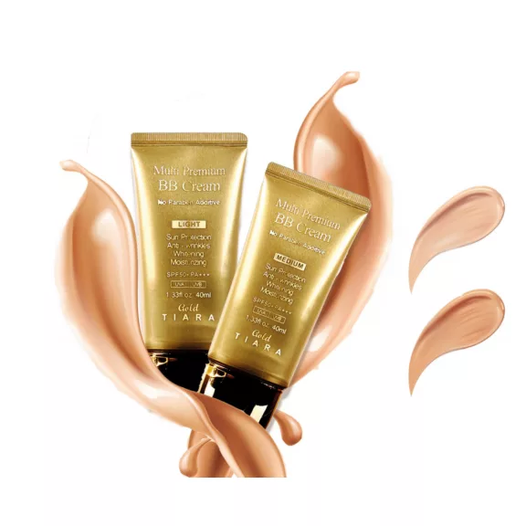 TIARA GOLD Multi Premium öregedésgátló BB krém bőrregeneráló hatóanyagokkal - Light TIARA GOLD Multi Premium öregedésgátló BB krém bőrregeneráló hatóanyagokkal - Light