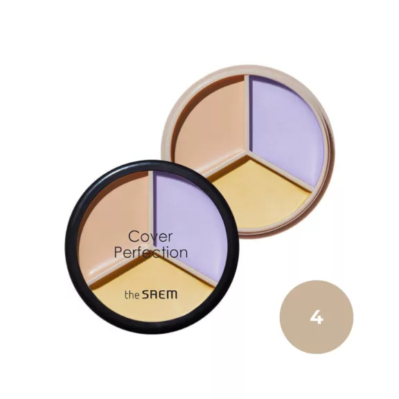 THE SAEM Cover Perfection Triple Pot 3 darabos korrektor paletta - 04 Tone Up Beige THE SAEM Cover Perfection Triple Pot 3 darabos korrektor paletta - 04 Tone Up Beige