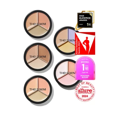   THE SAEM Cover Perfection Triple Pot 3 darabos korrektor paletta - 04 Tone Up Beige