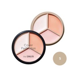 The Saem Cover Perfection Triple Pot Concealer 05 Dark Up Beige