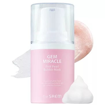   THE SAEM Gem Miracle mélytisztító és feszesítő buborékos maszk kollagénnel és gyöngy kivonattal
