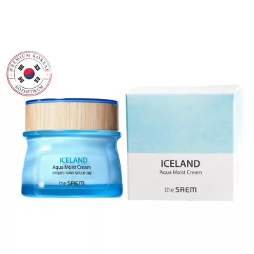  THE SAEM Iceland hidratáló krém kristálytiszta izlandi gleccservízzel vízhiányos bőrre