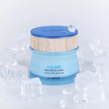   THE SAEM Iceland hidratáló krém kristálytiszta izlandi gleccservízzel vízhiányos bőrre