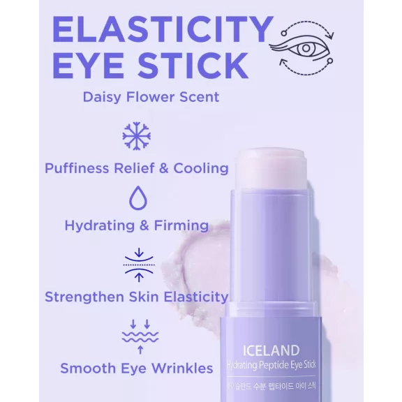 THE SAEM Iceland hidratáló és ráncsimító szemkörnyékápoló stift izlandi gleccservízzel és peptiddel 11 g - Megújult