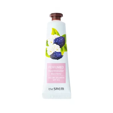 THE SAEM illatosított hidratáló kézápoló krém Fekete szeder illattal, 30 ml