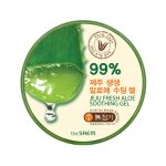 THE SAEM Jeju Fresh Aloe bőrnyugtató gél 99 % Aloe vera kivonattal tégelyben 300 ml