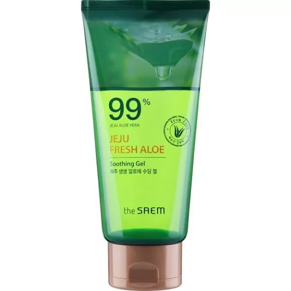 THE SAEM Jeju Fresh Aloe bőrnyugtató gél 99 % Aloe vera kivonattal tubusban 300 ml THE SAEM Jeju Fresh Aloe bőrnyugtató gél 99 % Aloe vera kivonattal tubusban 300 ml