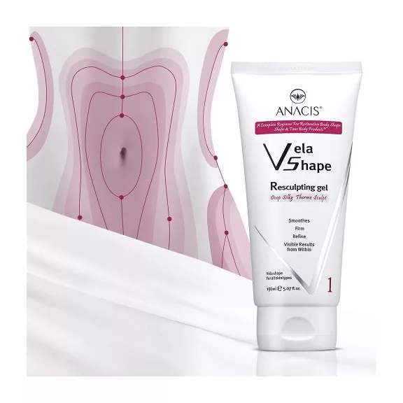 ANACIS Vela Shape Resculpting testfeszesítő, alakformáló cellulit elleni gél - erős zsírégető hatással ANACIS Vela Shape Resculpting testfeszesítő, alakformáló cellulit elleni gél - erős zsírégető hatással