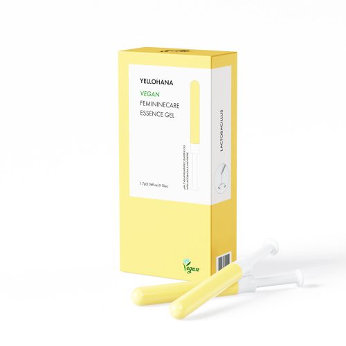 YELLOHANA Vegan Feminine Care intim higiéniás tisztító, hidratáló, pH érték helyreállító gél (10 darab/doboz)