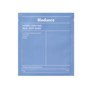   BIODANCE Hydro Cera-nol Real Deep hidratáló és nyugtató hidrogél maszk (4 darab)