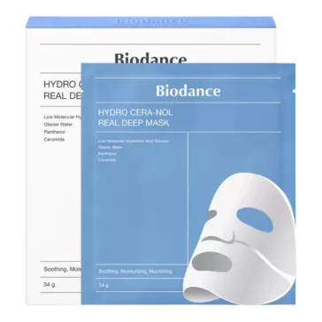   BIODANCE Hydro Cera-nol Real Deep hidratáló és nyugtató hidrogél maszk (4 darab)