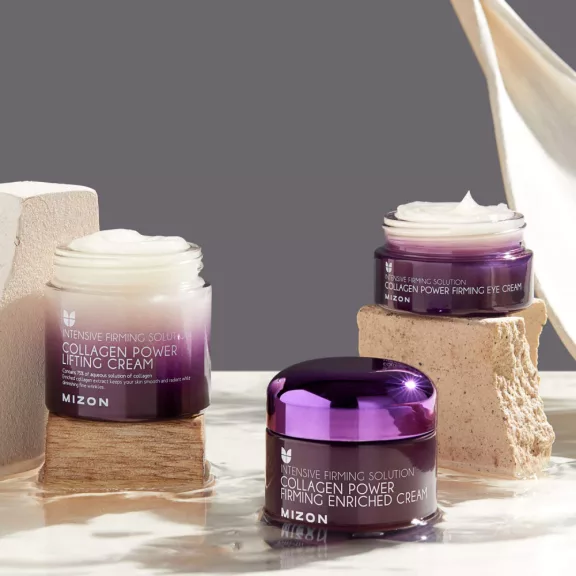 MIZON Collagen Power Firming feszesítő és ránctalanító szemkörnyékápoló krém tengeri kollagénnel MIZON Collagen Power Firming feszesítő és ránctalanító szemkörnyékápoló krém tengeri kollagénnel