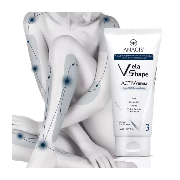 ANACIS Vela Shape ActiV testfeszesítő krém szabadalmaztatott nyirokkeringést serkentő funkcióval