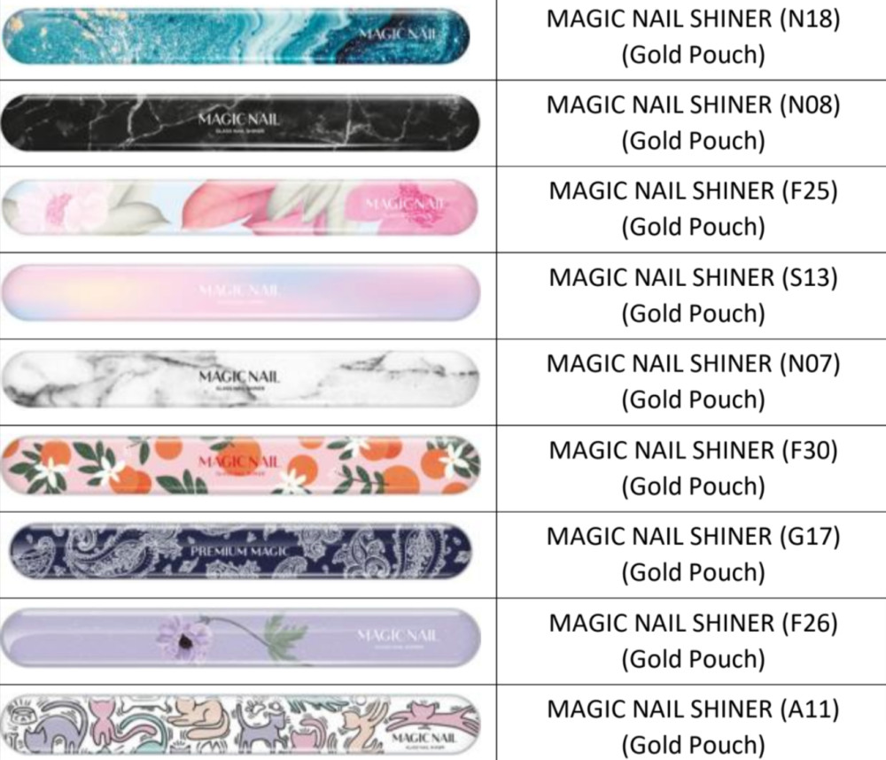ALPHA OPTRON Magic Nail mágikus üveg körömreszelő - White Marble