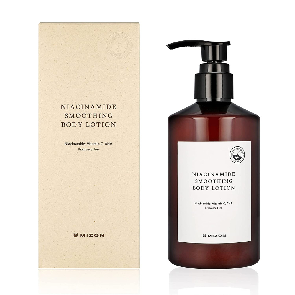 MIZON Niacinamide Smoothing bőrfehérítő testápoló lotion 10% niacinamiddal 300 ml