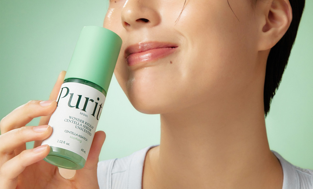 PURITO Wonder Releaf nyugtató és bőrregeneráló illatmentes szérum Centella Asiatica kivonattal