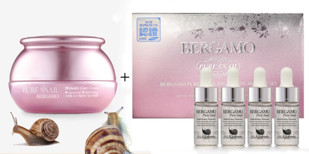 BERGAMO csigakivonatos krém + szérum szett