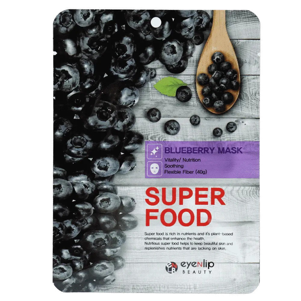 EYENLIP Superfood vitalizáló és tápláló maszk áfonya kivonattal (10 darab)