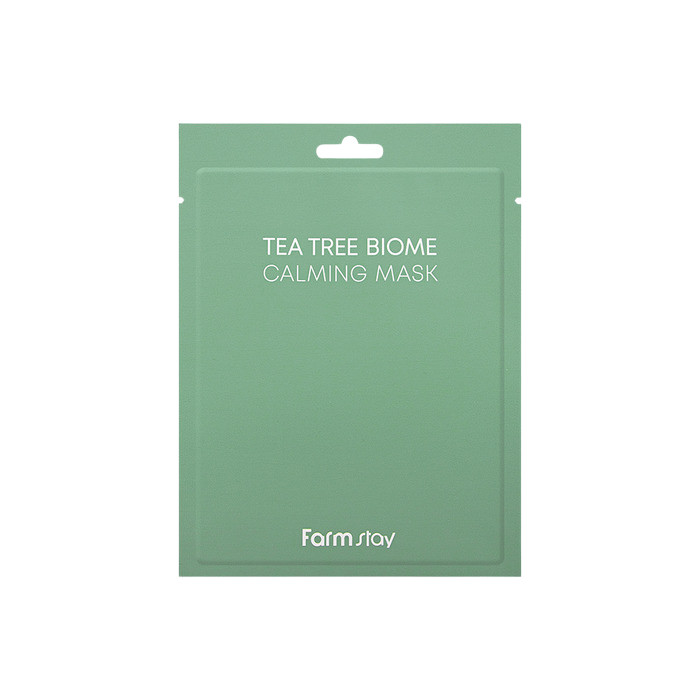 FARMSTAY Tea Tree Biome bőrnyugtató és hidratáló maszk teafa kivonattal (10 darab)