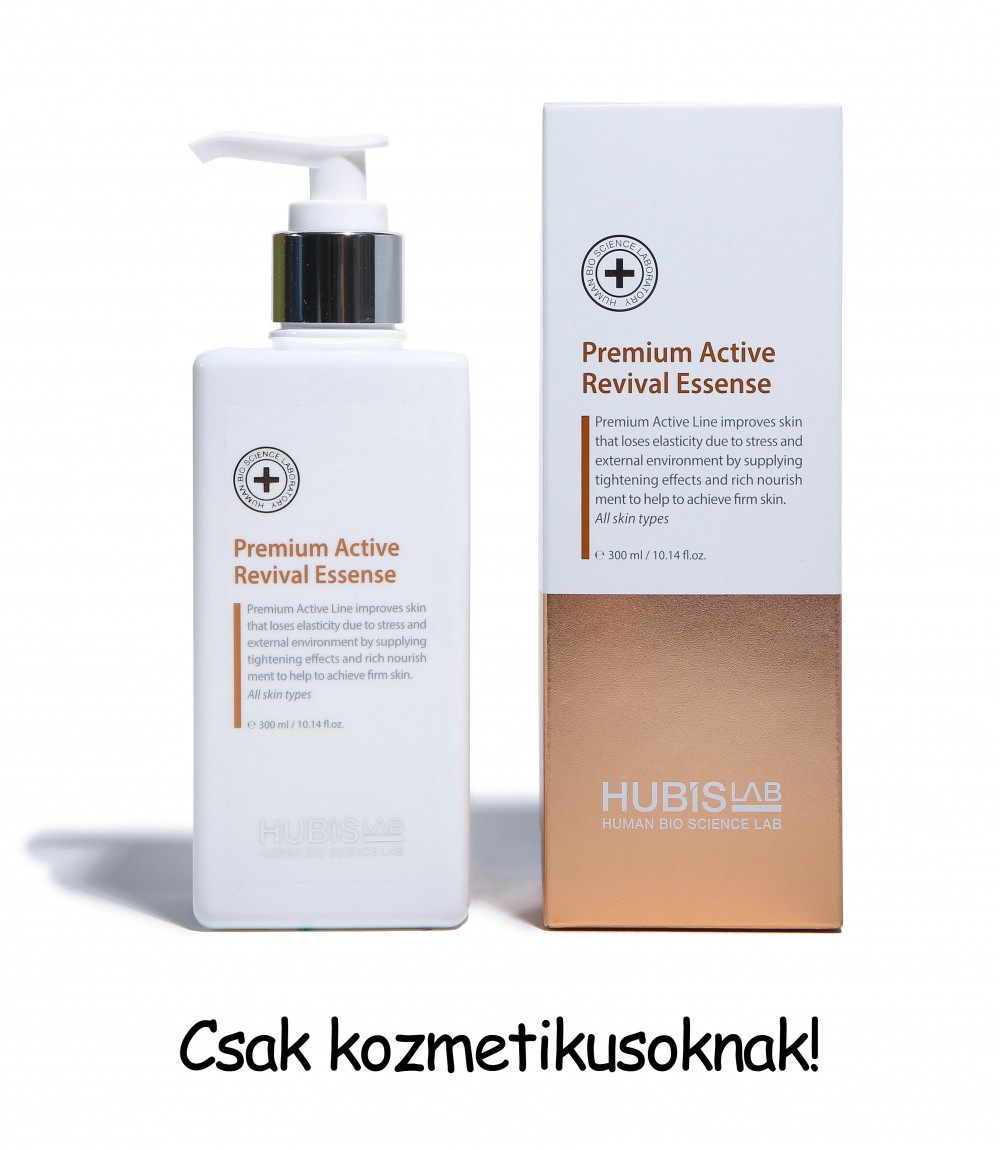 HUBISLAB Premium Active Revival professzionális bőrfeszesítő bio-esszencia peptid komplex tartalommal 300 ml - Csak kozmetikusoknak!