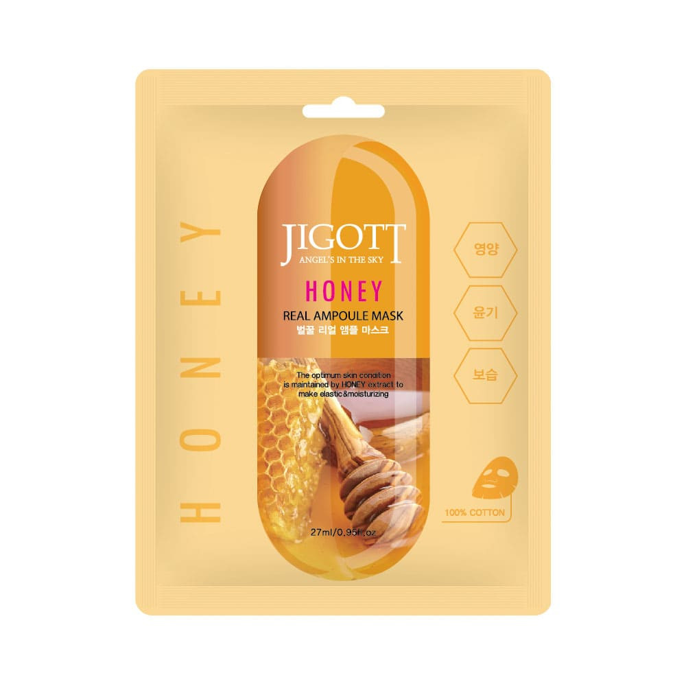 JIGOTT Real Ampoule tápláló maszk méz kivonattal (10 darab)