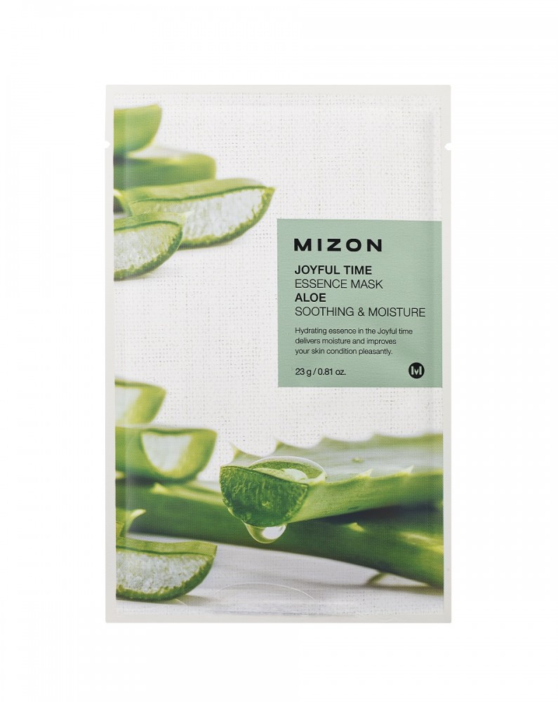 MIZON Joyful Time nyugtató és hidratáló hatású esszenciális maszk aloe vera kivonattal