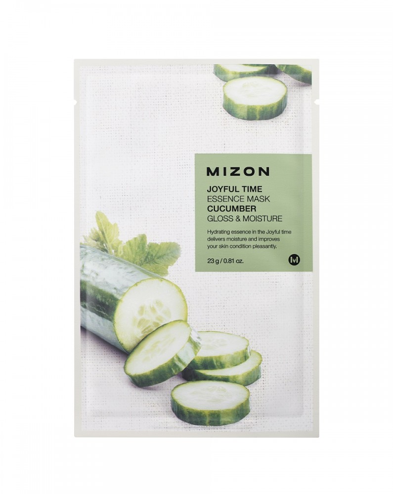 MIZON Joyful Time élénkítő és hidratáló hatású esszenciális maszk uborka kivonattal