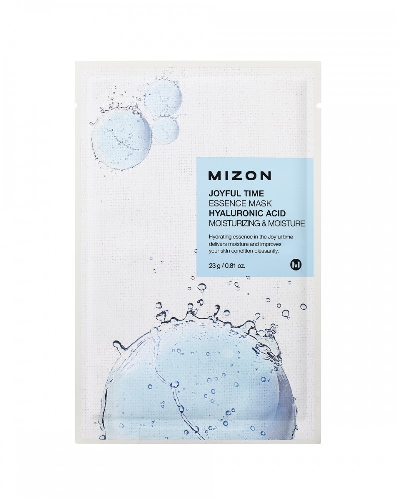 MIZON Joyful Time hidratáló és nedvesség-visszapótló hatású esszenciális maszk hialuronsavval