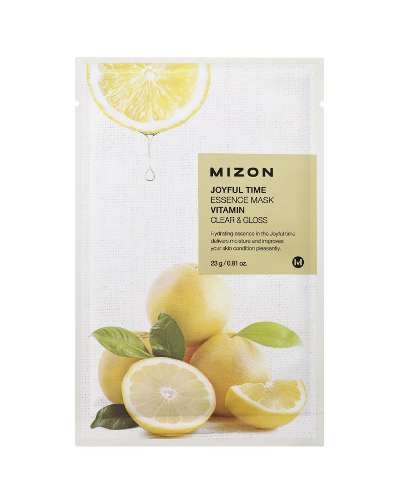 MIZON Joyful Time tisztító és élénkítő hatású esszenciális maszk vitaminnal
