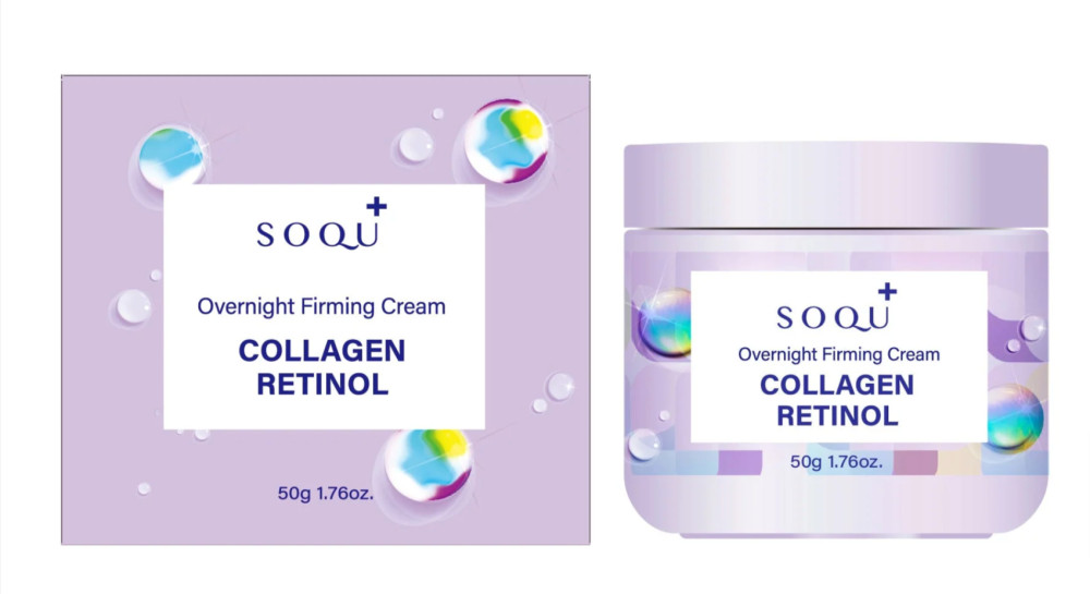 SOQU Collagen Retinol feszesítő éjszakai krém retinollal és kollagénnel