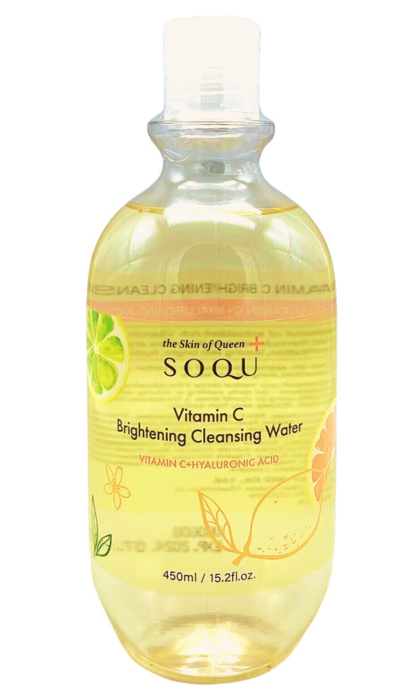 SOQU Vitamin C Brightening bőrvilágosító arctisztító víz C-vitaminnal