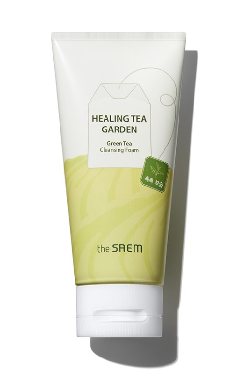 THE SAEM Healing Tea Garden hidratáló arctisztító hab zöld tea kivonattal